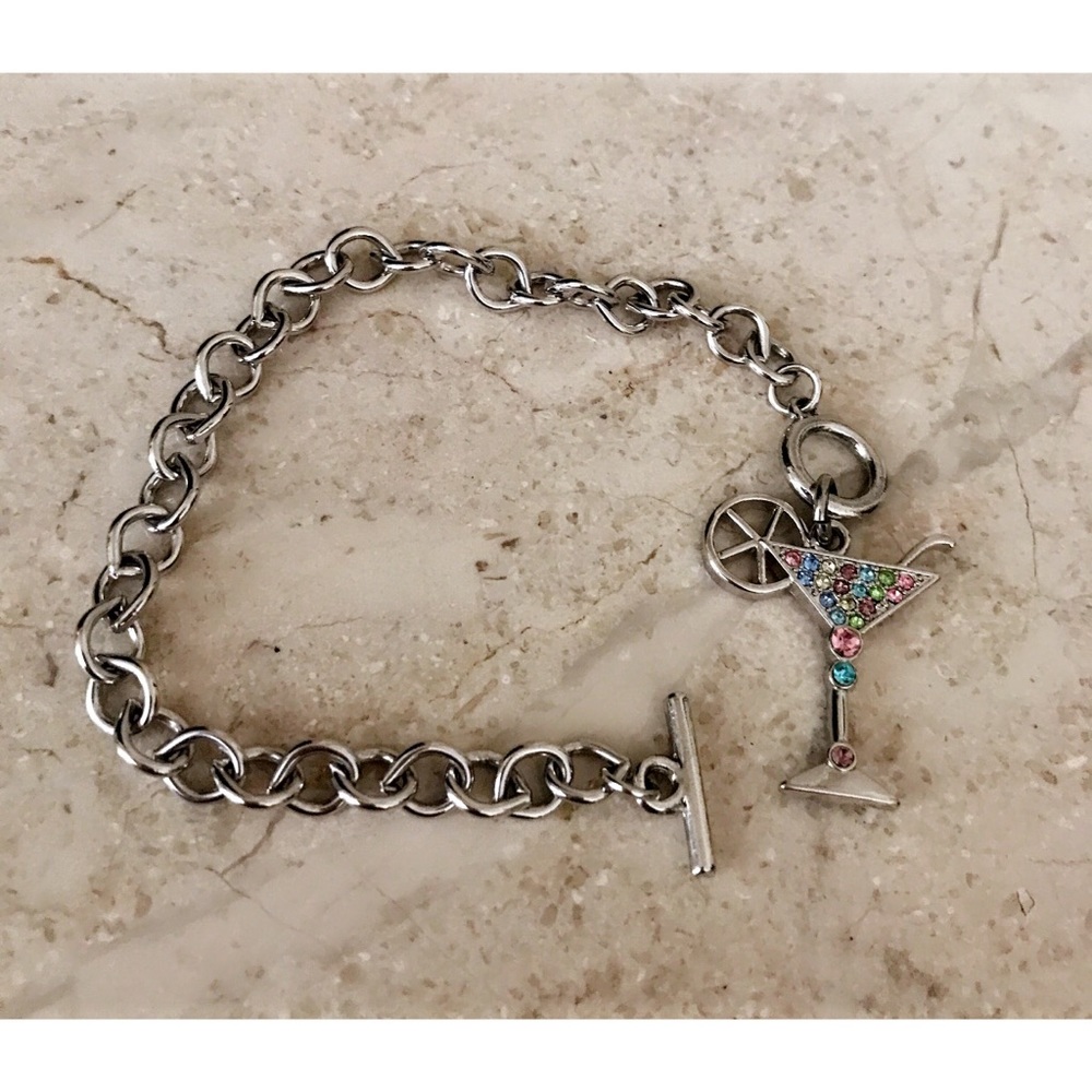 Martini Charm Bracelet